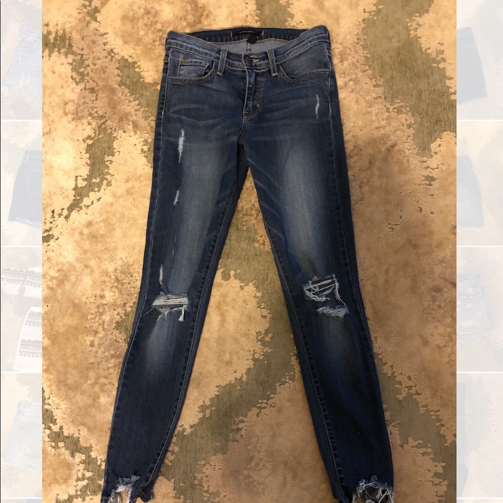 Flying monkey mid rise ankle skinny jeans